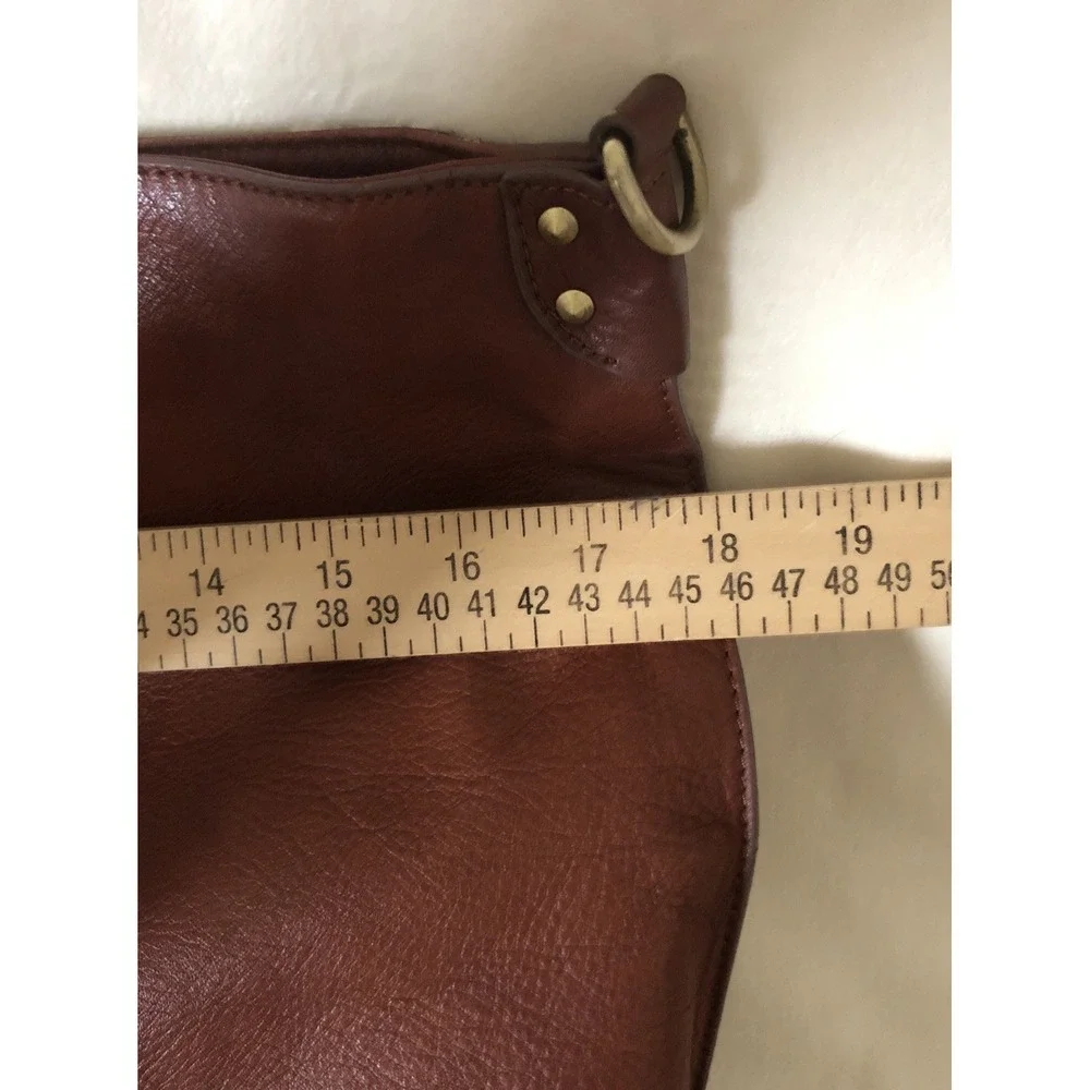 LUCKY BRAND Brown Leather Hobo Tote Shoulder Bag
